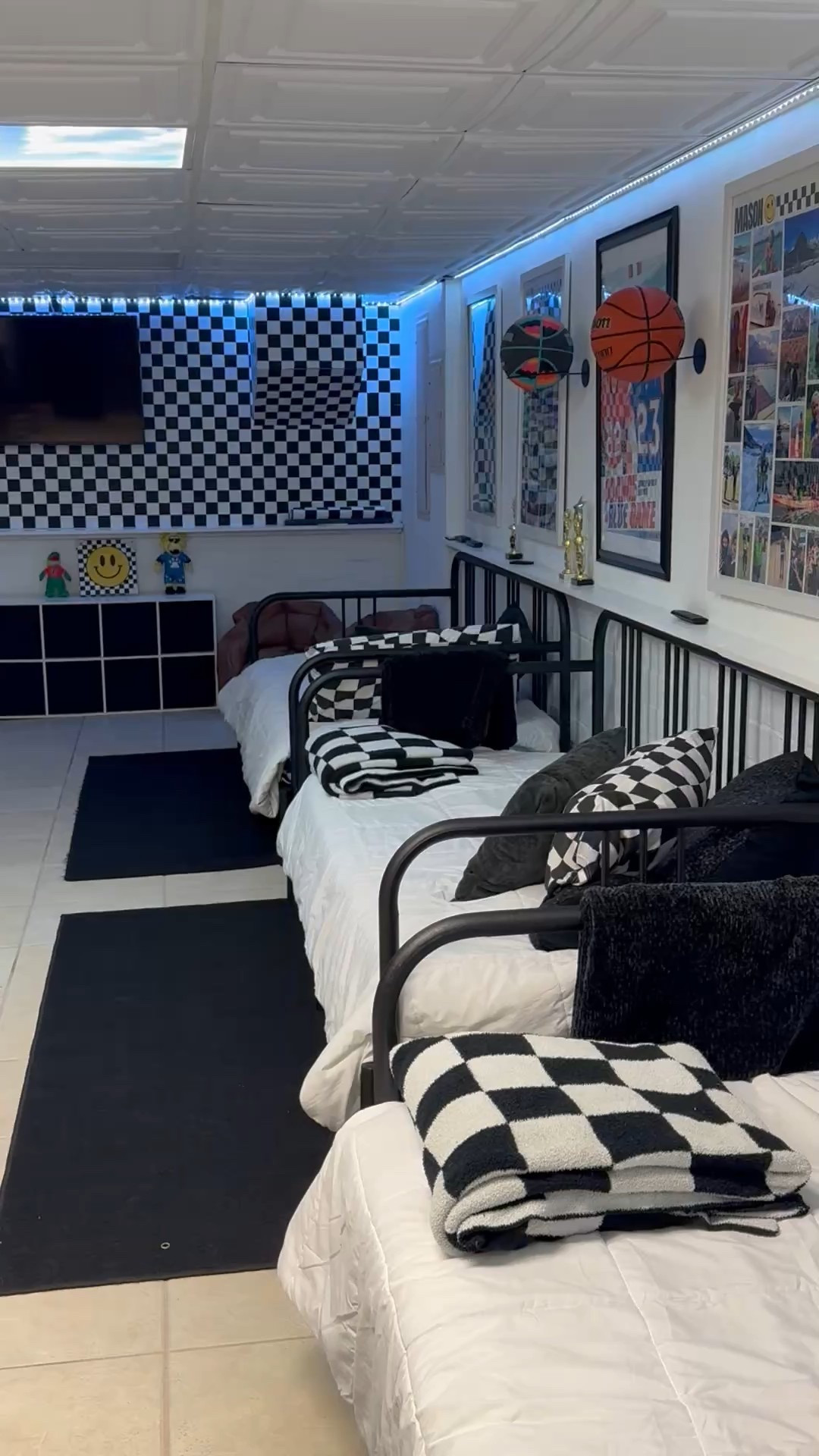 The boy room. Man cave. Frat house 😜. Boy mom. Kids room  
All the boys beds I found at IKEA. They actually pull out to make a full beds  

#LTKSaleAlert #LTKKids #LTKHome