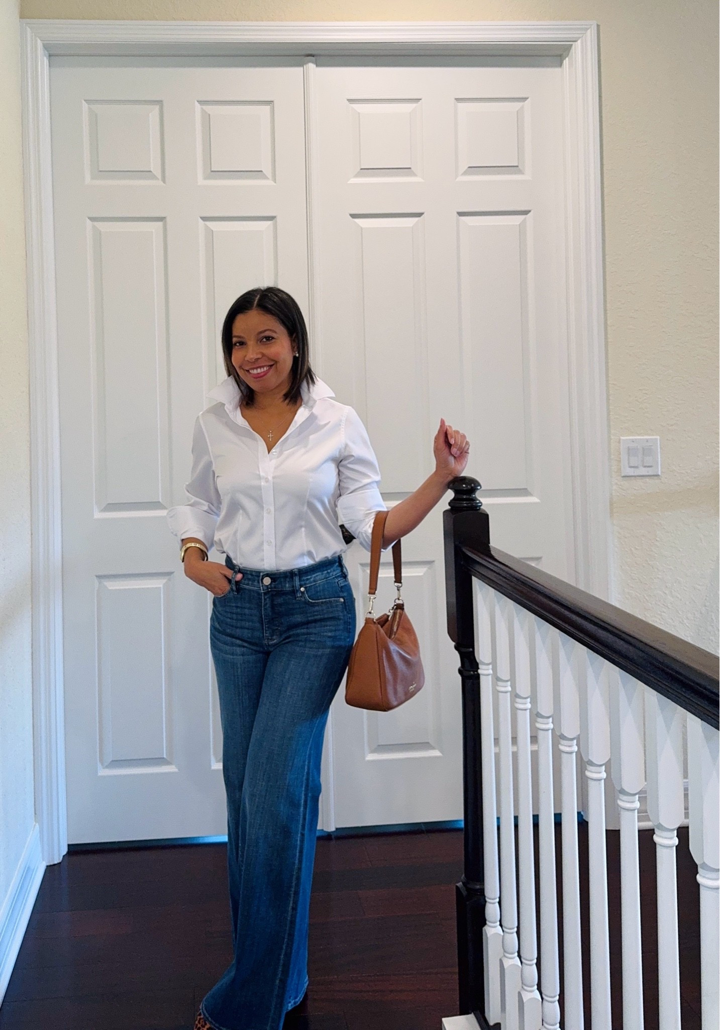 Sale Alert! My favorite wide leg jeans are currently on sale @whbm. These are very comfortable jeans & super fun to style throughout the year!🤩

Business Casual | Denim | Workwear | Fall Outfit

#LTKWorkwear #LTKOver40 #LTKootd #LTKPetite