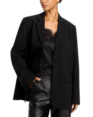 Wool Blend Boxy Blazer | Bloomingdale's (US)