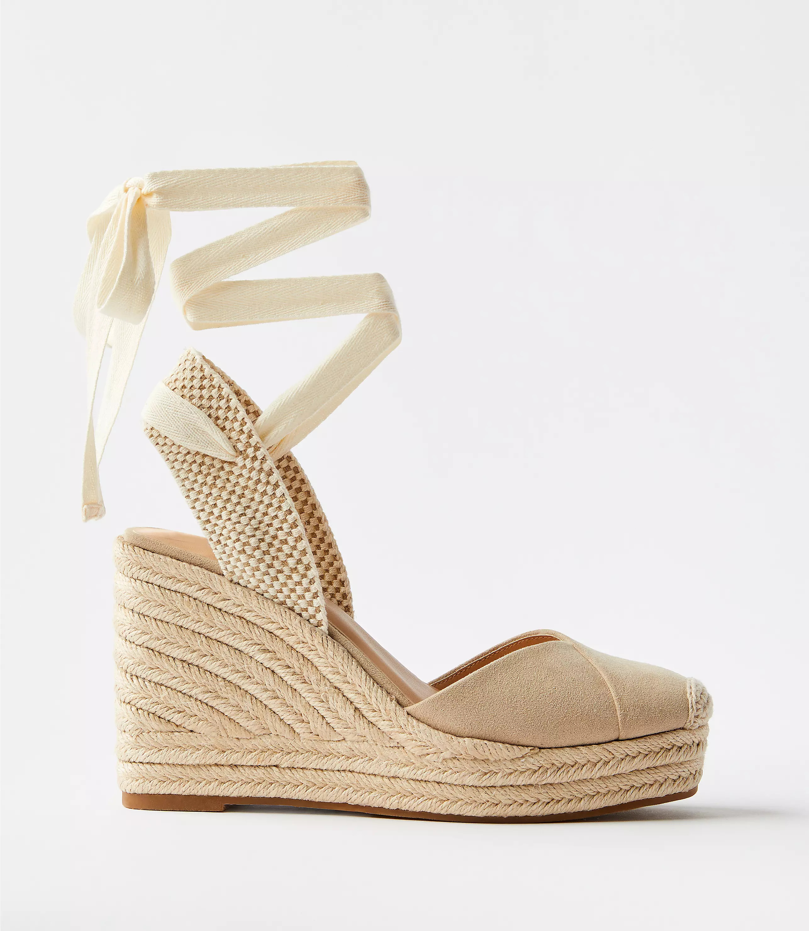 Lace Up Espadrille Wedges | LOFT