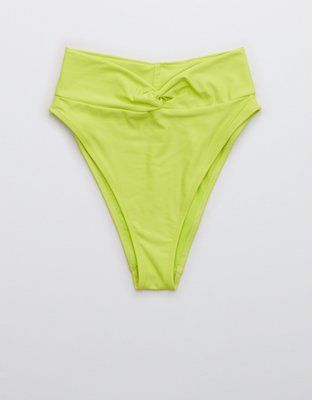 Aerie Twist High Cut Cheeky Bikini Bottom | American Eagle Outfitters (US & CA)