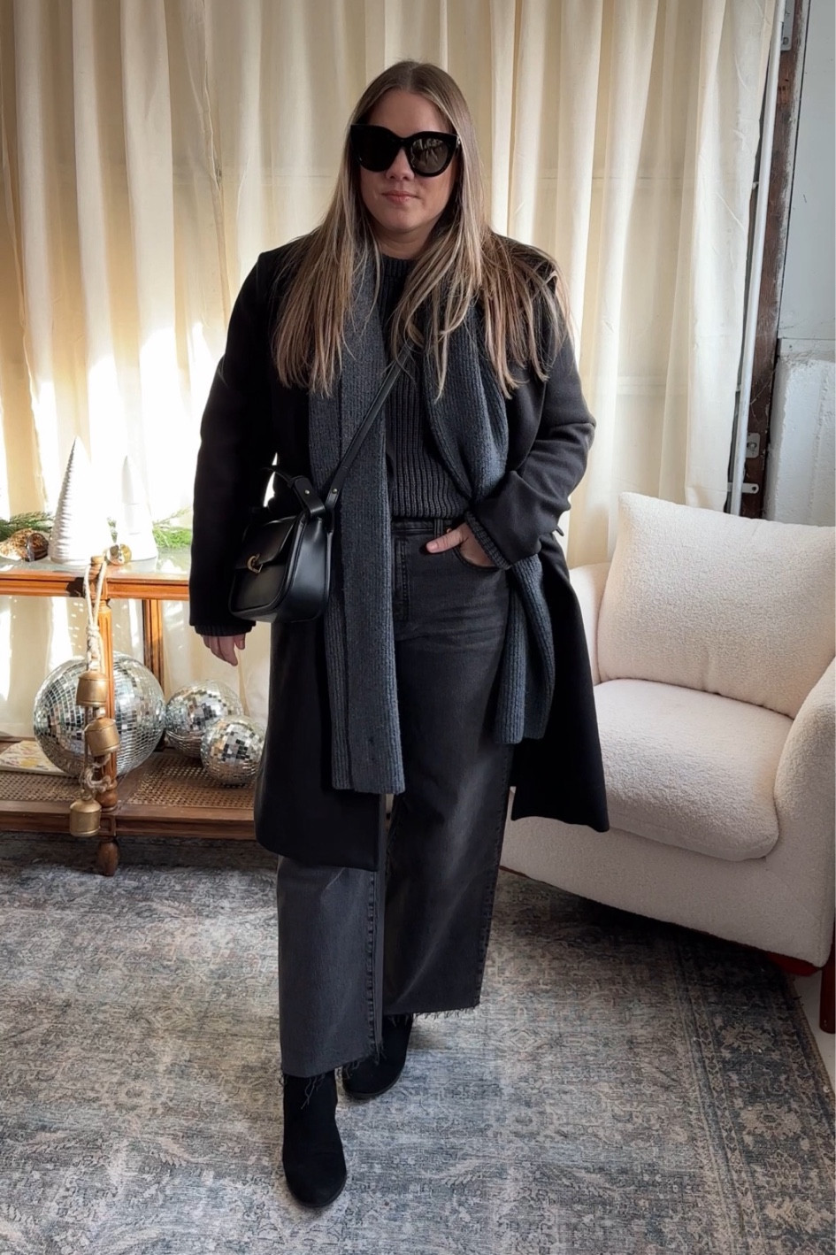 Jean sizing: i prefer to size down one in these ( i also cut mine) because they have stretch and i found loosen a lot while wearing.

Sweater: your typical size works ( im wearing medium) but if you prefer more oversized sweaters i would size up one for extra room. 

This is a 100% cotton sweater so it has some weight to it and is great for winter with no itch! 

Jacket is an amazon favorite and i go with my regular coat size ( large) so i can layer under it. 

Black jeans
Widel leg jeans
Winter coat
Black jacket
Madewell jeans
City outfit
Quince sweater


#LTKSeasonal #LTKCyberWeek #LTKHoliday