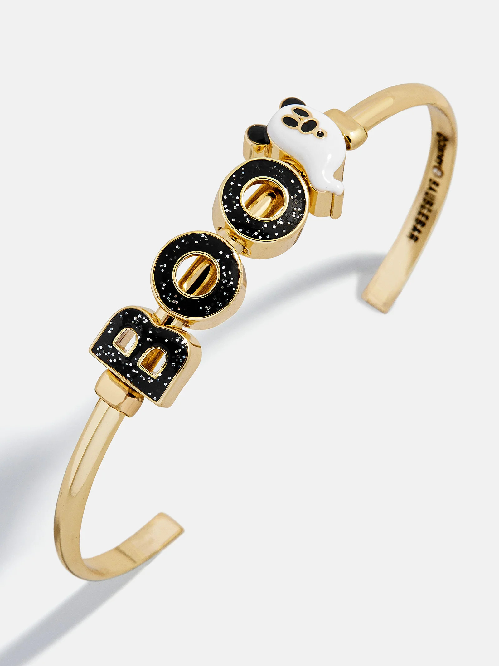 Disney Mickey Mouse Boo Cuff Bracelet - Gold/Black | BaubleBar
