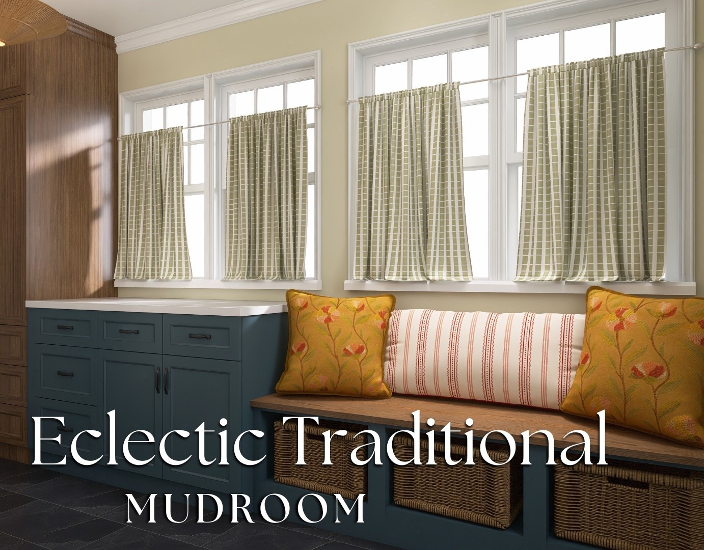 Designed by Jackie
Eclectic Traditional Mudroom

#LTKmomlife #LTKSeasonal #LTKHome