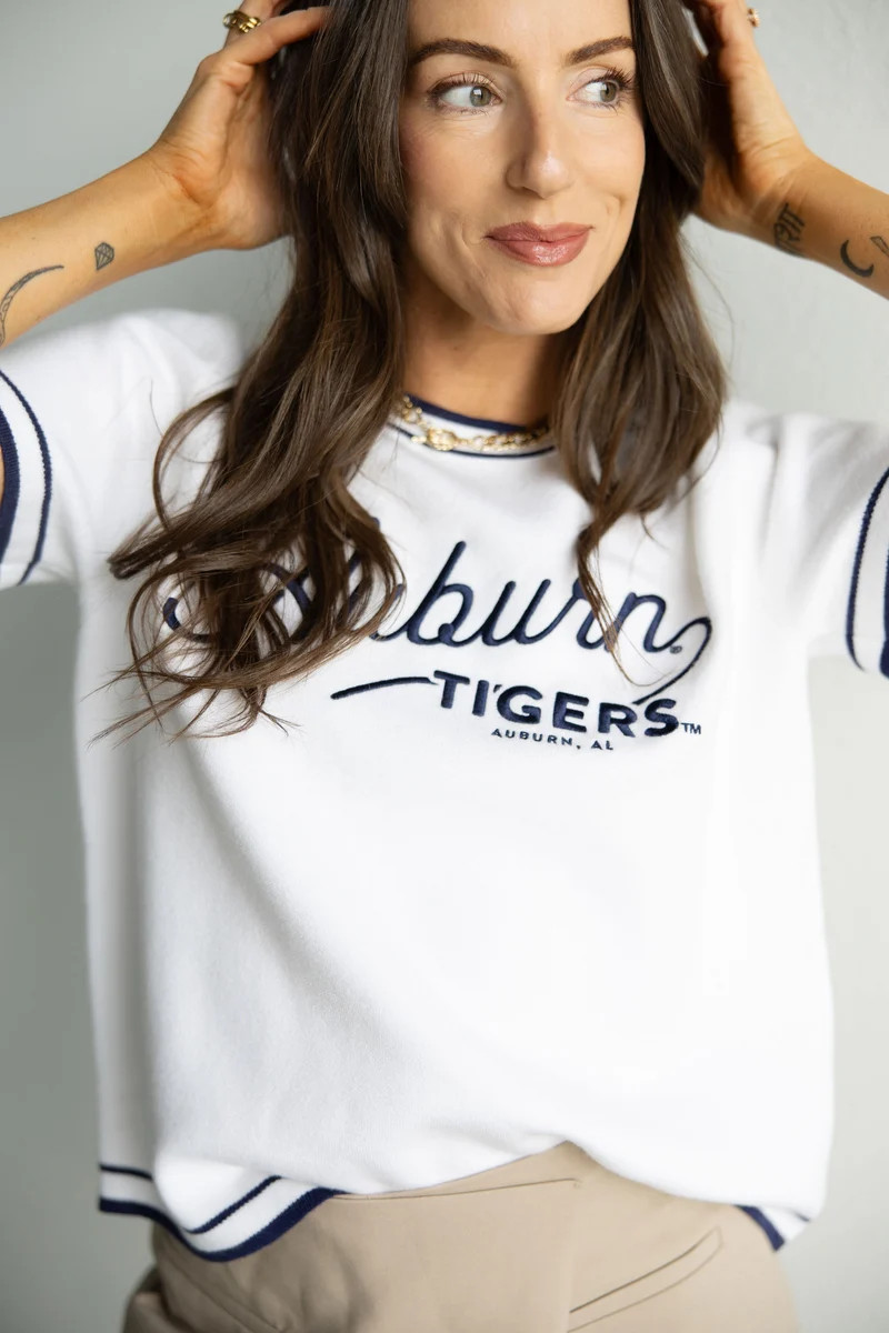 Auburn Clayton Classic Luxe Sweater Tee | Gameday Social
