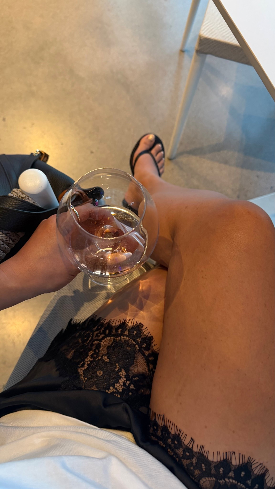 Wearing lace shorts to girls night!

#LTKootd