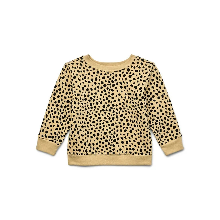 Garanimals Baby Girl Print Fleece Sweatshirt, Sizes 6/9-24 Months | Walmart (US)