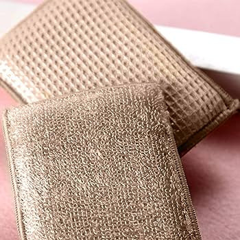 KMAKII Bamboo Kitchen Sponges Dish Sponges Natural Cleaning Sponges Beige 6 Pack | Amazon (US)