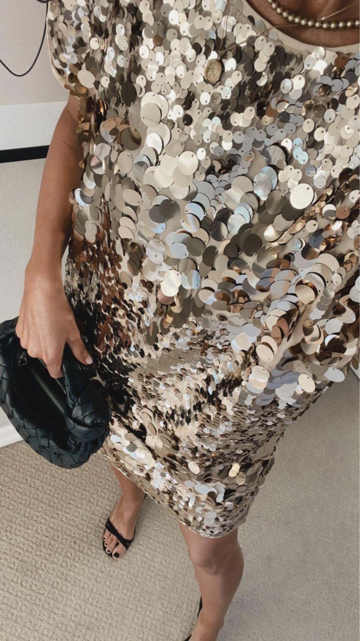 How fun is this dress! Perfect for New Year’s Eve ✨ I sized up to a small for more of an oversized fit. Currently on sale and under $80, StylinByAylin 

#LTKstyletip #LTKsalealert