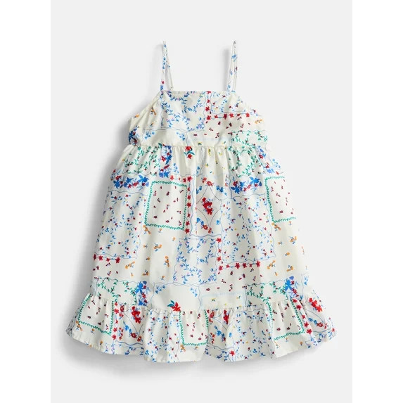 Weekend Academy Girls Sleeveless Cotton Babydoll Dress, Sizes 4-18 | Walmart (US)