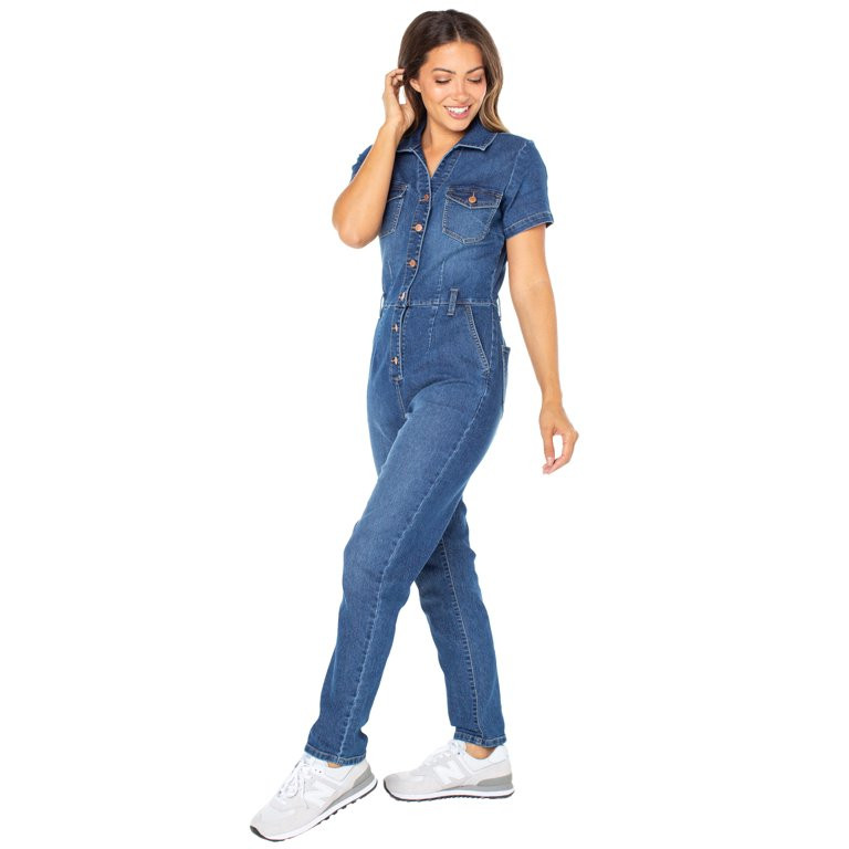 Celebrity Pink Women's Juniors Slim Fit Boilersuit | Walmart (US)