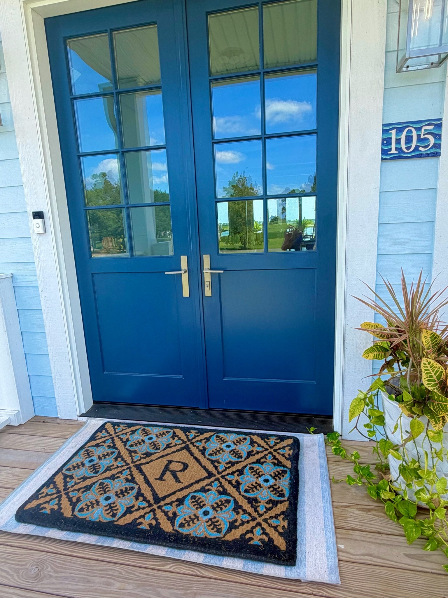 Layering Mats elevates the look of your porch using colors to complement your exterior

#LTKHome