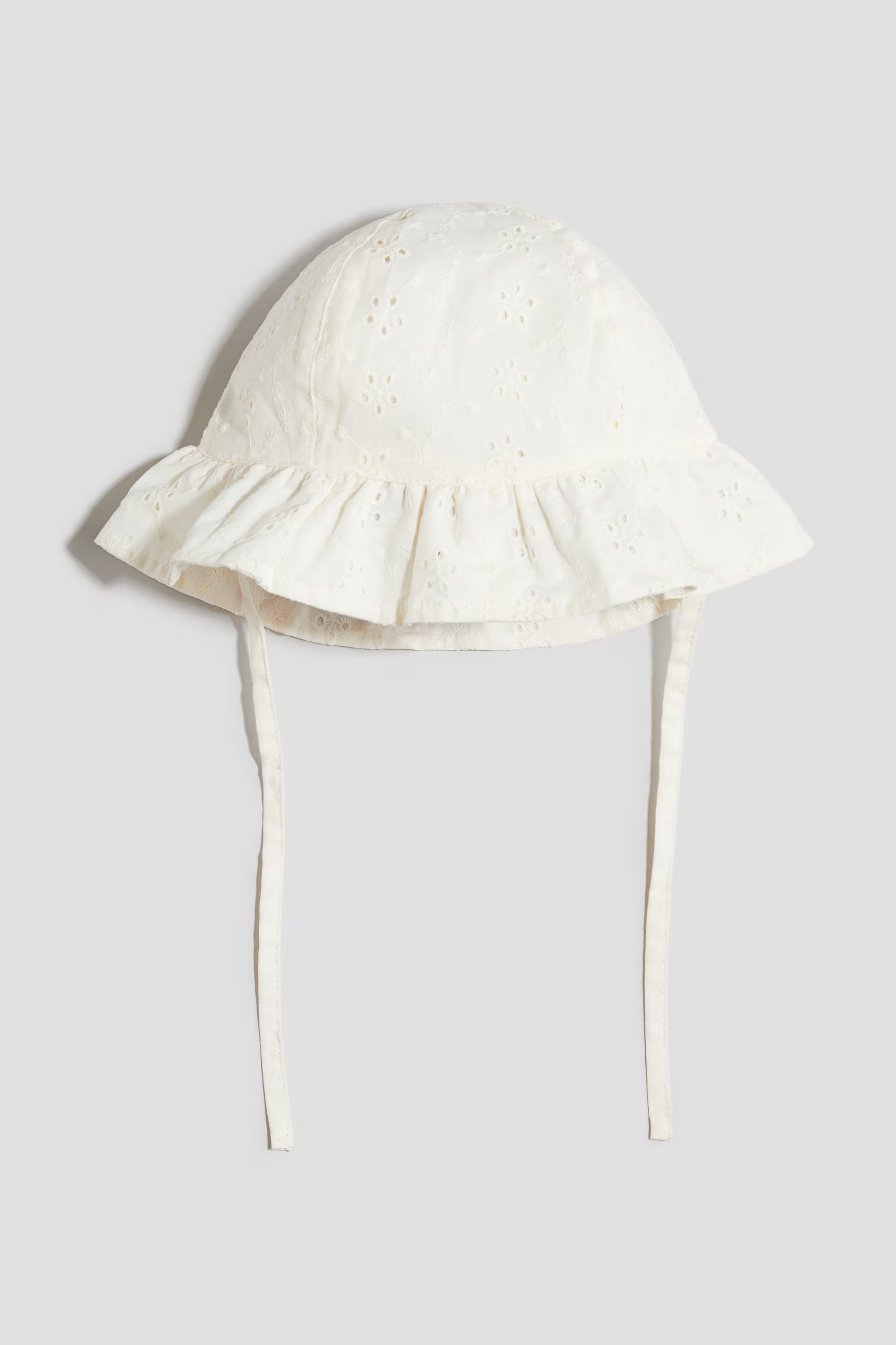 Eyelet-Embroidered Cotton Sun Hat | H&M (US + CA)