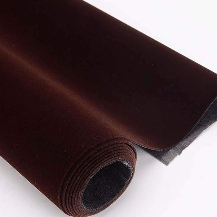Self Adhesive Velvet Flocking Liner for Jewelry Drawer Art Crafts DIY Project Coffee Color Velvet... | Amazon (US)