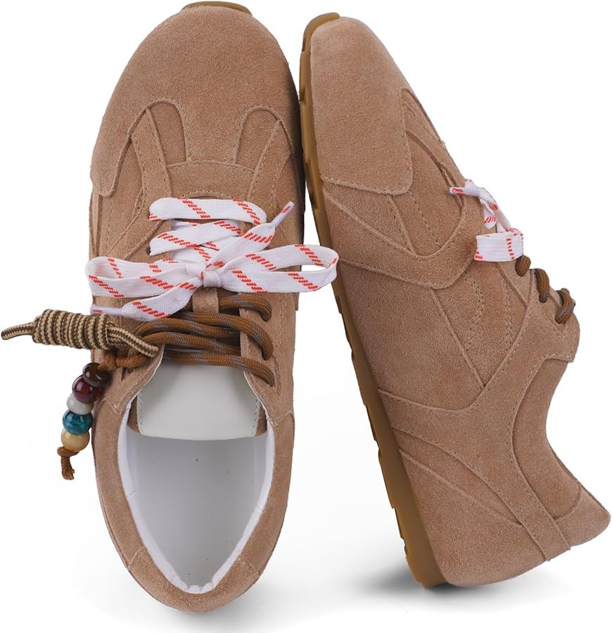 ANFEE Women's Retro Fashion Sneakers with Memory Foam Insole \u2013 Casual Lace-Up Walking Tennis... | Amazon (US)