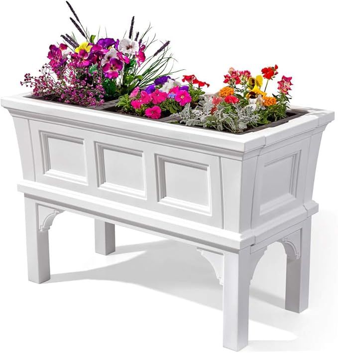 Step2 Atherton Planter Box, Large Outside All-Season All-Weather Gardening Box for Patio and Fron... | Amazon (US)
