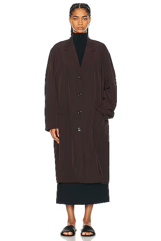 The Row Adan Coat in Mahogany | FWRD | FWRD 