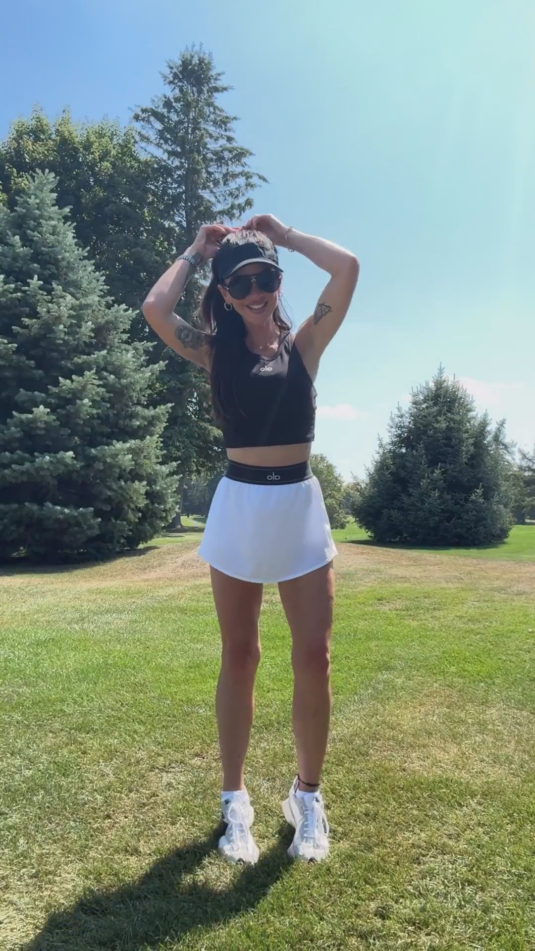 30% Off Sitewide: Exclusively for Members. (It’s free to join!) No clue how to golf… but I understood the assignment when it came to the outfit. 🏌️‍♀️✨
Sporty, comfy, and cute enough to fake a good swing 

Wearing size XS in both top + skirt from ALO 🤍

#LTKOver40 #LTKSaleAlert #LTKSeasonal