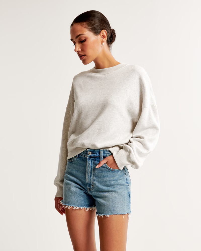 High Rise 90s Cutoff Short | Demim Shorts Outfit Ideas Jean Shorts Outfit Inspo Abercrombie Shorts | Abercrombie & Fitch (US)