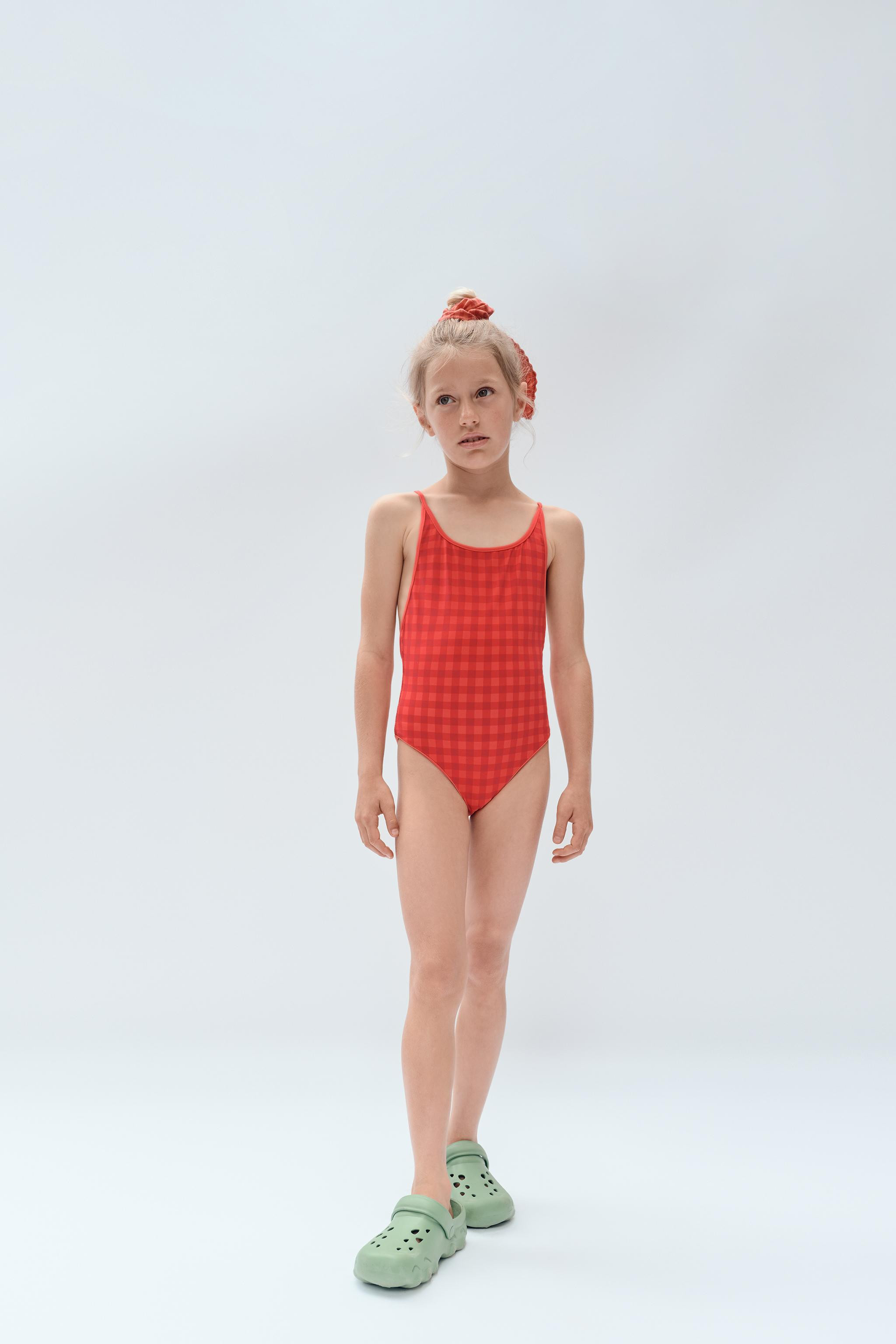 2-14 YEARS / GINGHAM SWIMSUIT LIMITED EDITION | Zara US