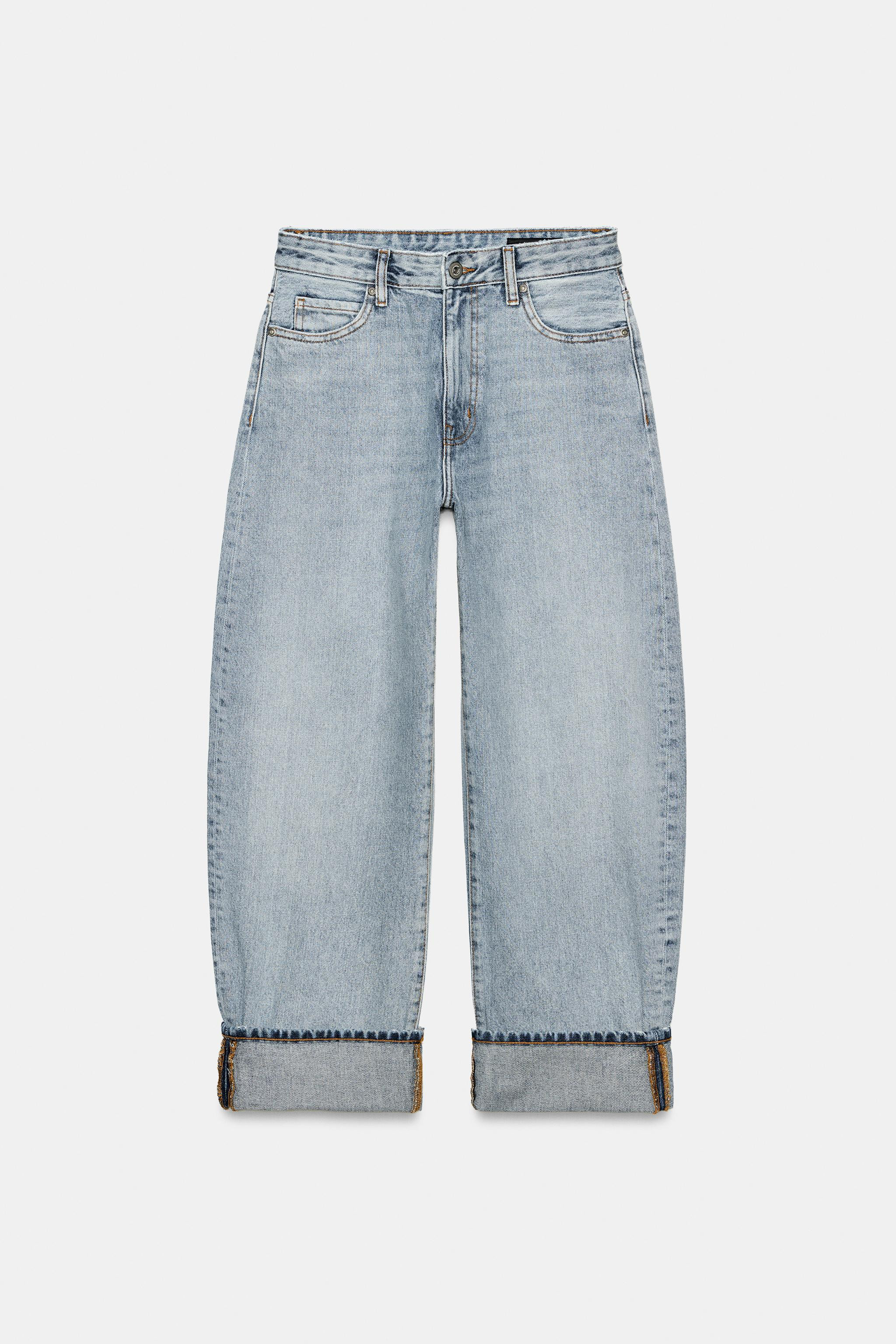 ZW COLLECTION MID-RISE BALLOON JEANS | Zara US