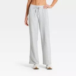 Women's Modal French Terry Sweatpants - All IN Motion\u2122 Heathered Gray S | Target