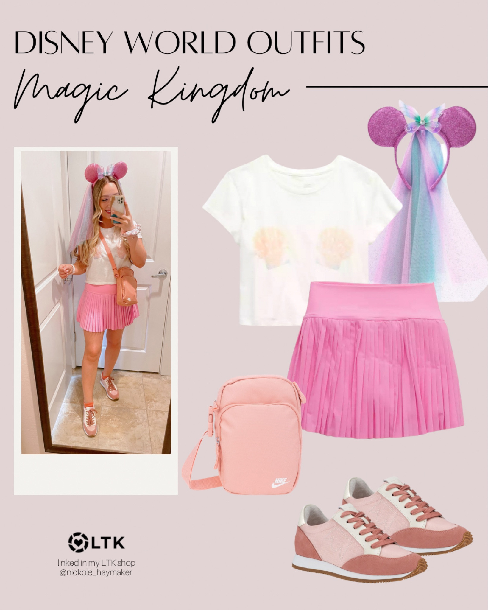 Disney Outfits!!! Magic Kingdom look - all pink & princessy for the day 💗🌸🦋

#LTKFestival #LTKshoecrush #LTKtravel