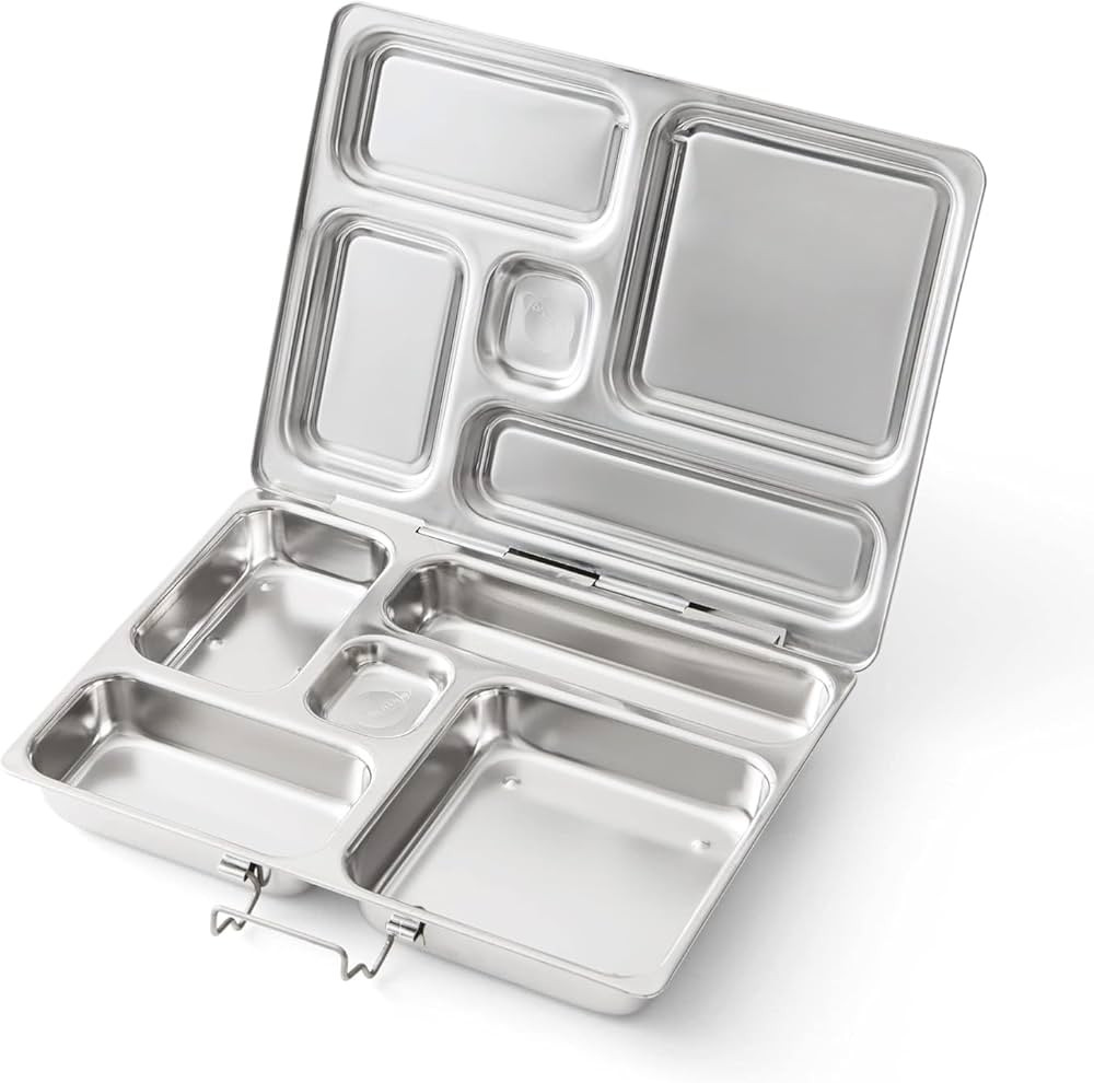 PlanetBox ROVER Classic Stainless Steel Bento Lunch Box with 5 Compartments (P5000N) | Amazon (US)
