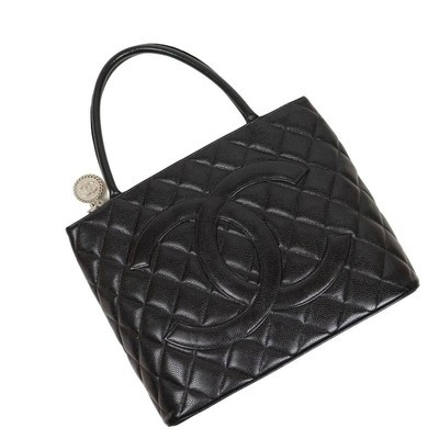 Chanel Medallion Tote Black Handle Bag - 01188 | eBay US