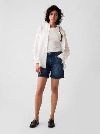 5" Mid Rise Denim Girlfriend Shorts | Gap (US)