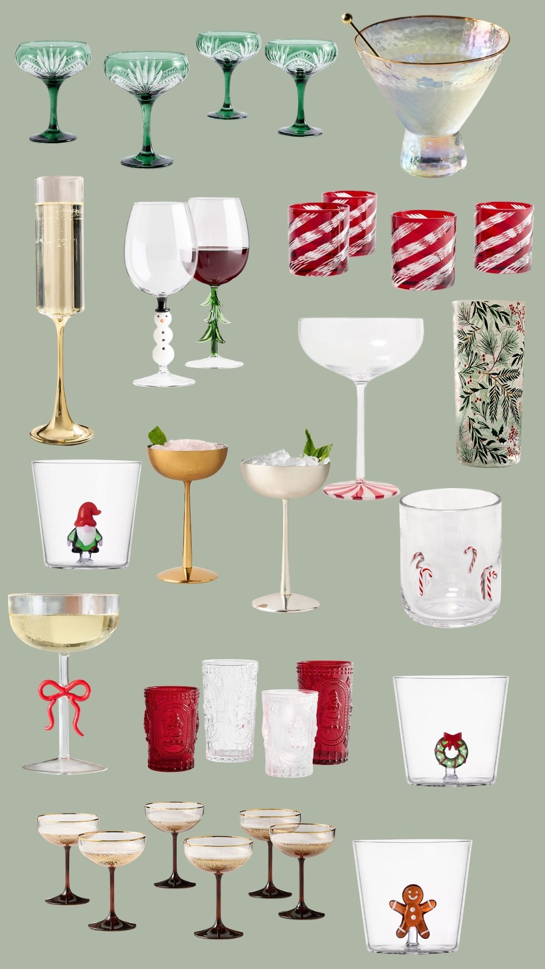 Festive holiday glassware

#LTKSeasonal #LTKHoliday #LTKHome