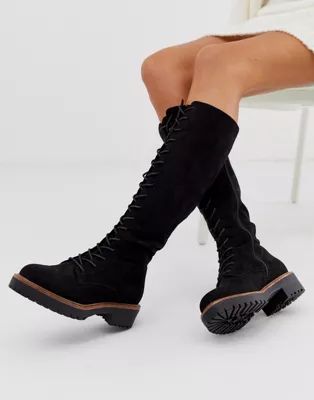 ASOS DESIGN Courtney chunky lace up knee high boots | ASOS US