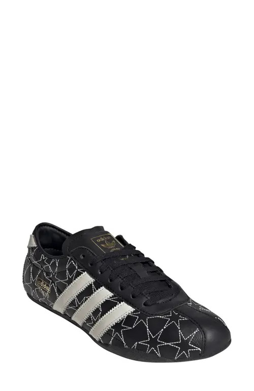 adidas Tokyo Embroidered Low Top Sneaker in Black/off White/gold at Nordstrom, Size 6.5 | Nordstrom