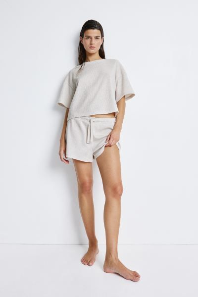 Waffled Pajama Top and Shorts | H&M (US + CA)
