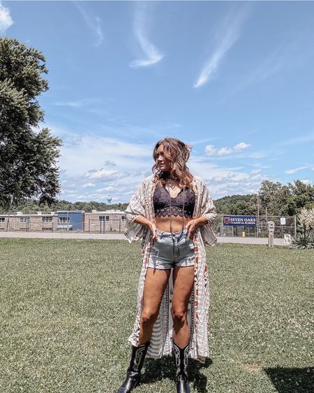 Western boho vibes for summer 🫶🏼🌼

Kimonos are such a staple piece this summer to elevate any of your outfits 
Along with the layering of jewelry & western boots 

#LTKShoeCrush #LTKFindsUnder50 #LTKStyleTip