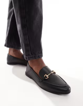 Accessorize snaffle loafers in black | ASOS (Global)