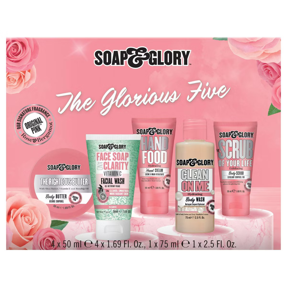 Soap & Glory The Glorious Bath and Body Skincare Gift Set - 5ct | Target