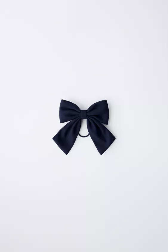 PIQUÉ BOW HAIR TIE | Zara US