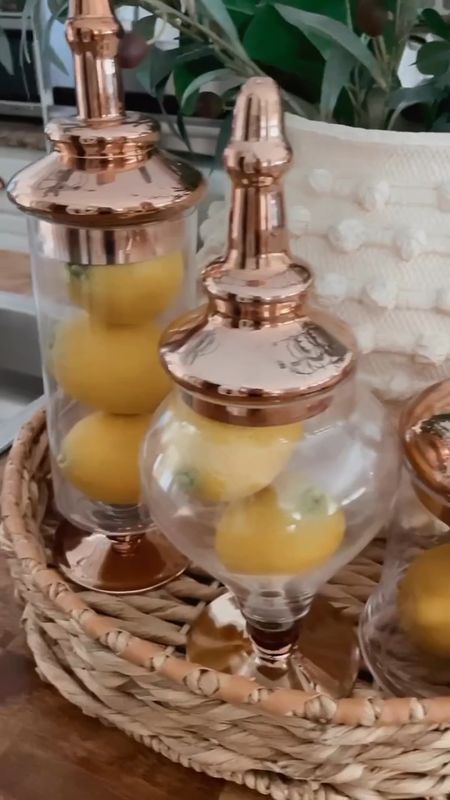 If you love a lemony centerpiece for summertime, here ya go! I adore these copper jars from Amazon! 

#LTKhome #LTKSeasonal #LTKstyletip