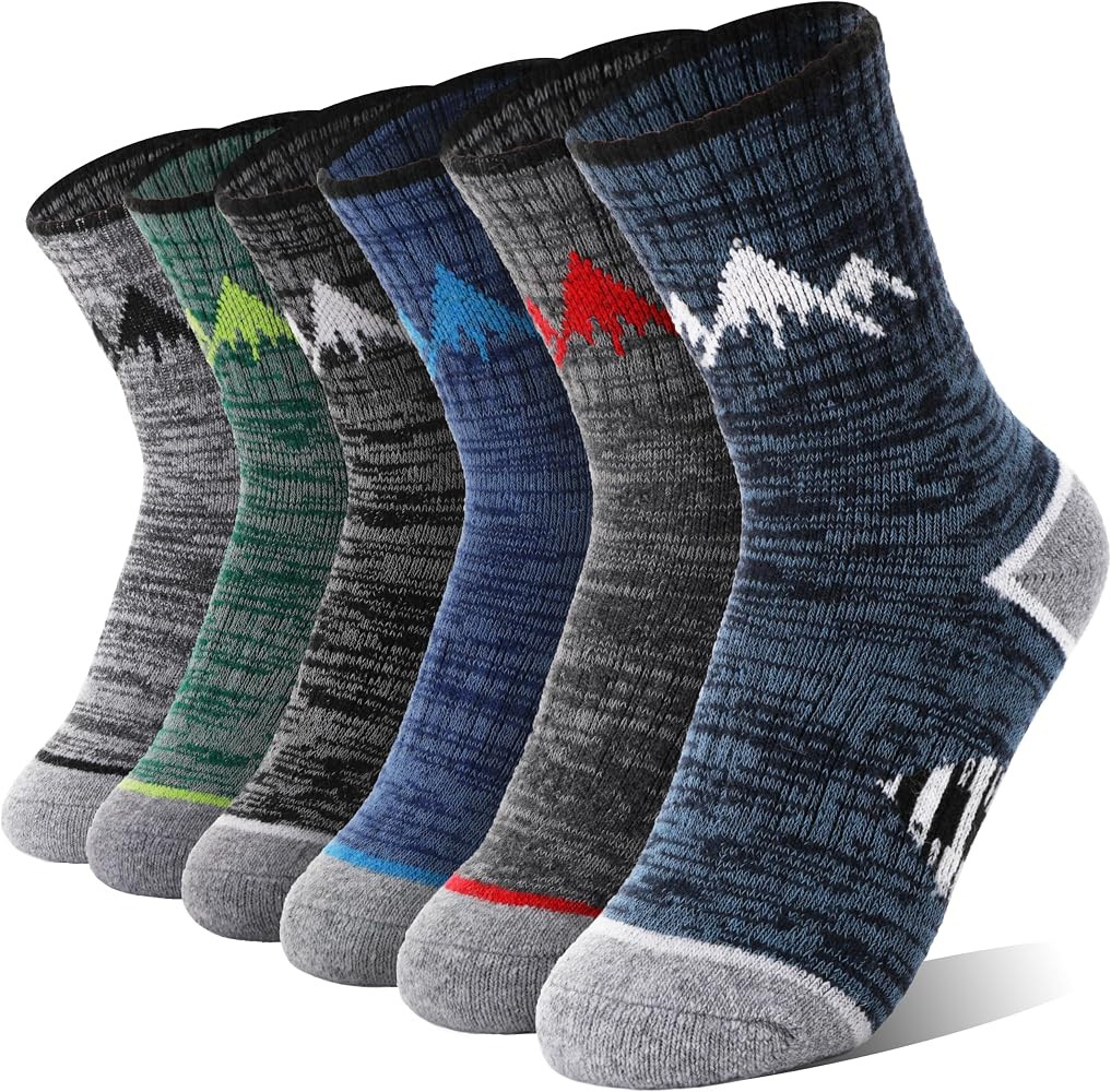 ANTSANG Kids Toddlers Boys Girls Merino Wool Hiking Athletic Socks | Amazon (US)