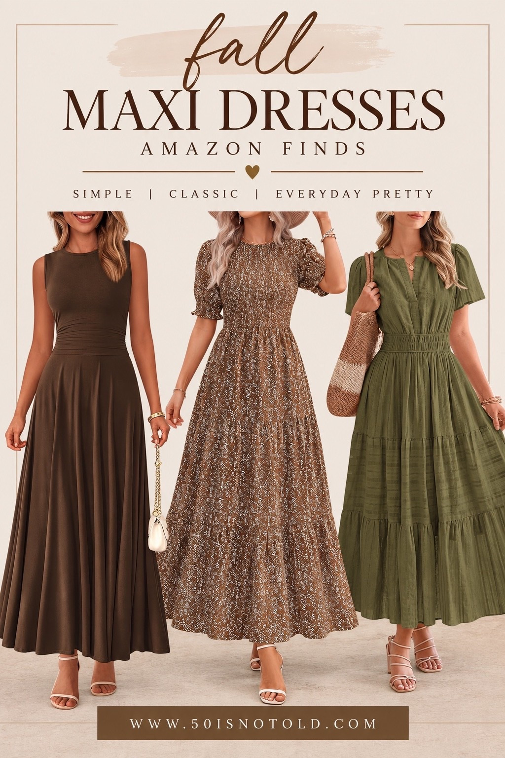 Amazon maxi dress options. Each of these look great for Fall, but also come in multiple colors and prints.

#LTKWorkwear #LTKWedding #LTKootd