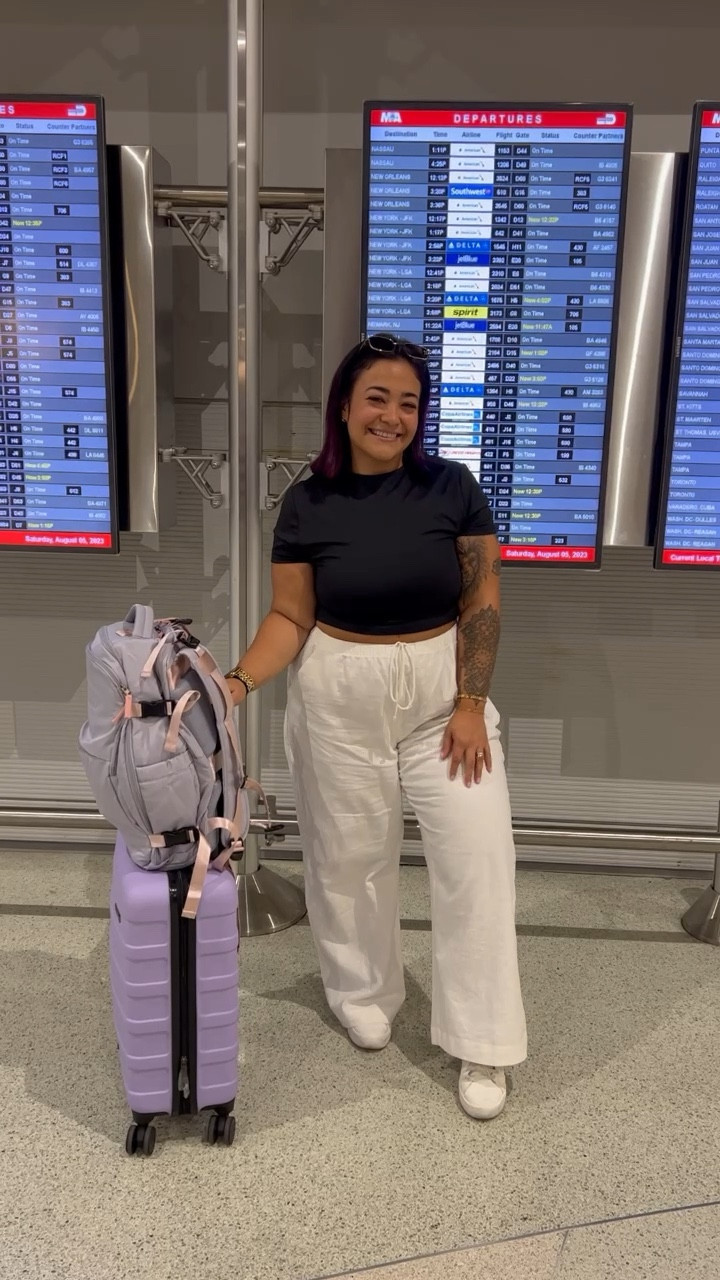 Comfy airport outfit! 🇮🇹