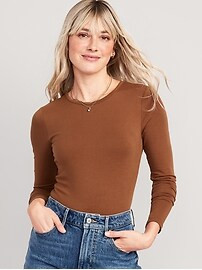 Long-Sleeve Jersey Bodysuit for Women | Old Navy (US)