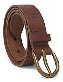 Timberland Women's Casual Leather Belt for Jeans, Brown (Oval), Small (28-32) | Amazon (US)