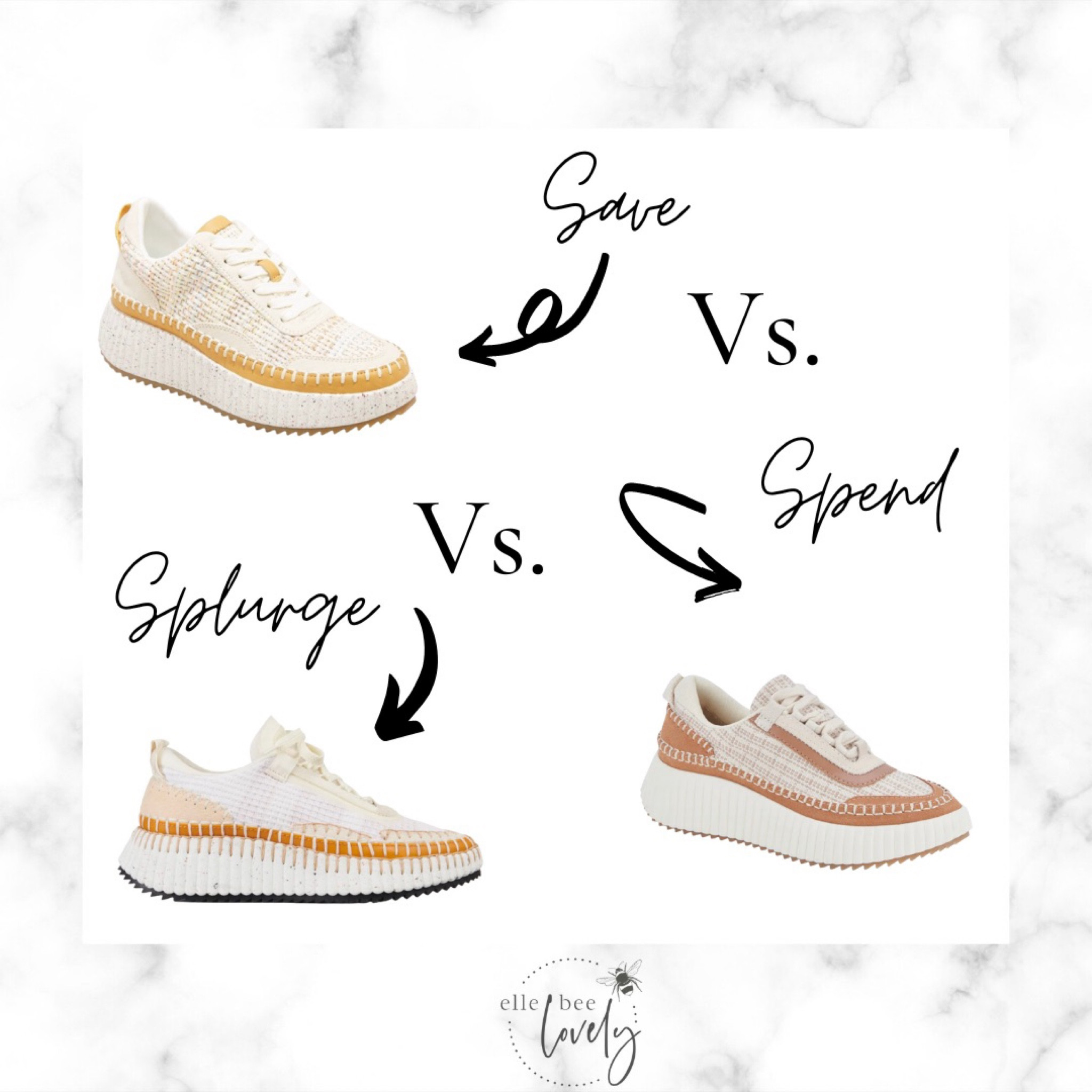 I shared a Spend VS Save last week featuring two of these sneakers… which were BOTH dupes for this big splurge of a sneaker! 

#LTKshoecrush