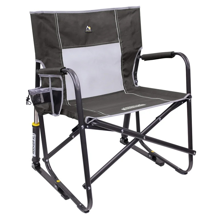 GCI Outdoor Freestyle Rocker XL Heavy Duty Portable Folding Camping Chair, Pewter Gray - Walmart.... | Walmart (US)