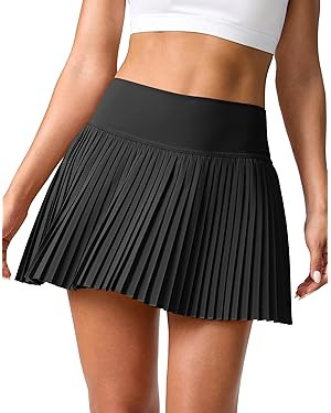 SANTINY Pleated Tennis Skirt for Women with Pockets Shorts Women's High Waisted Lightweight Athle... | Amazon (US)