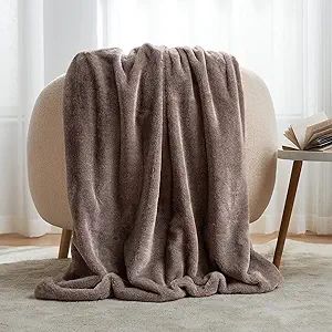 Cozy Bliss Luxury Soft Faux Fur Throw Blanket for Couch, Warm Cozy Fuzzy Fluffy Blanket for ... | Amazon (US)