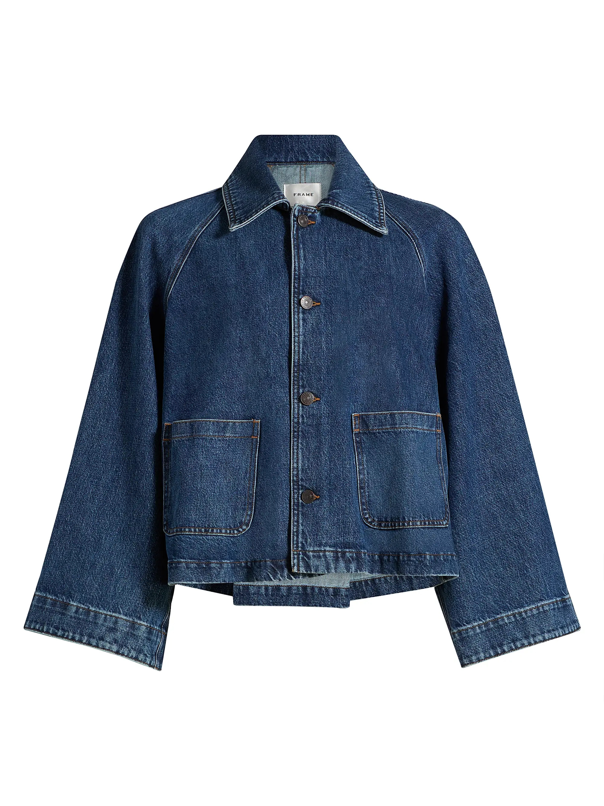 Frame The Swing Denim Jacket | Saks Fifth Avenue | Saks Fifth Avenue
