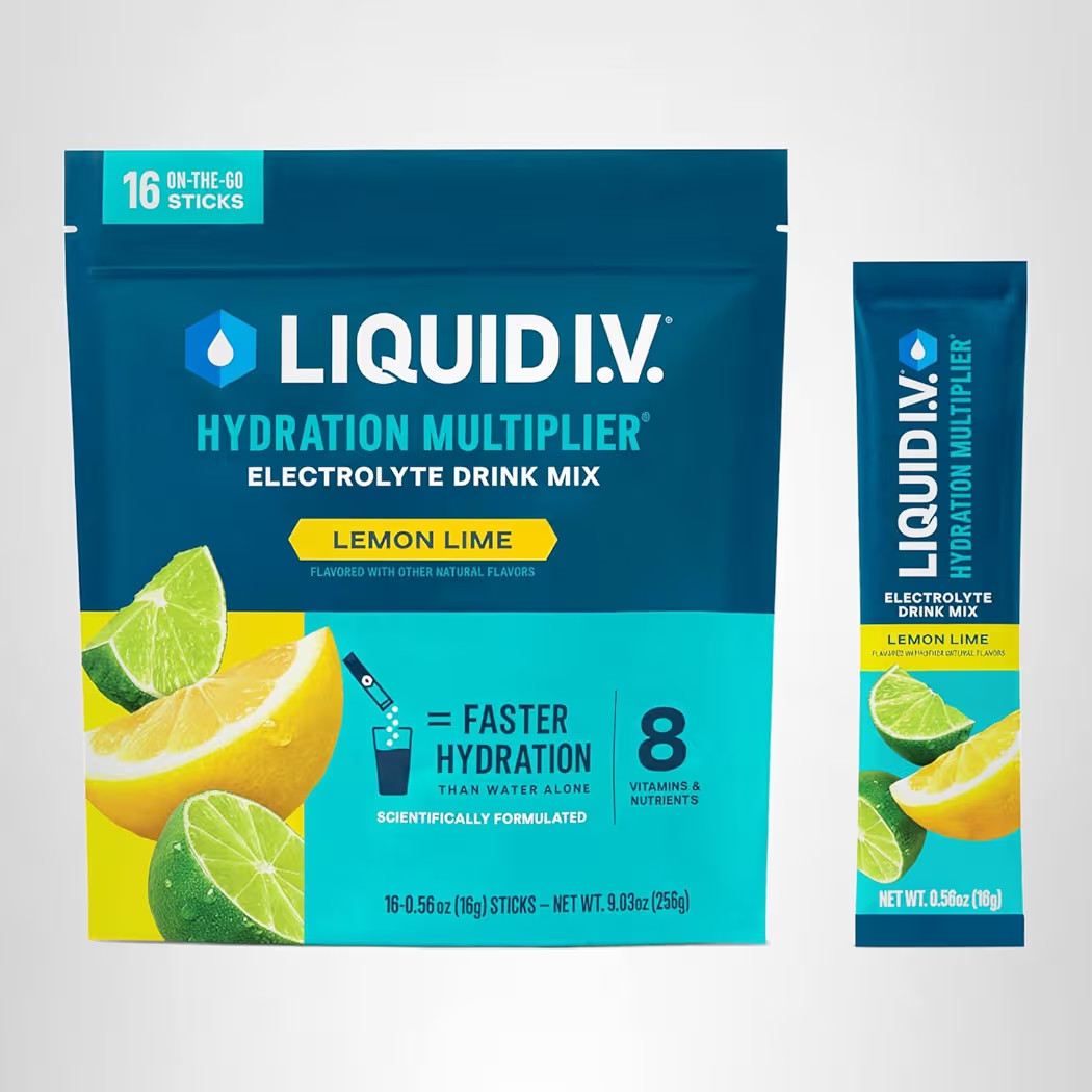 Liquid I.V.® Hydration Multiplier - Lemon Lime | Electrolyte Powder Drink Mix | 1 Pack (16 Servi... | Amazon (US)